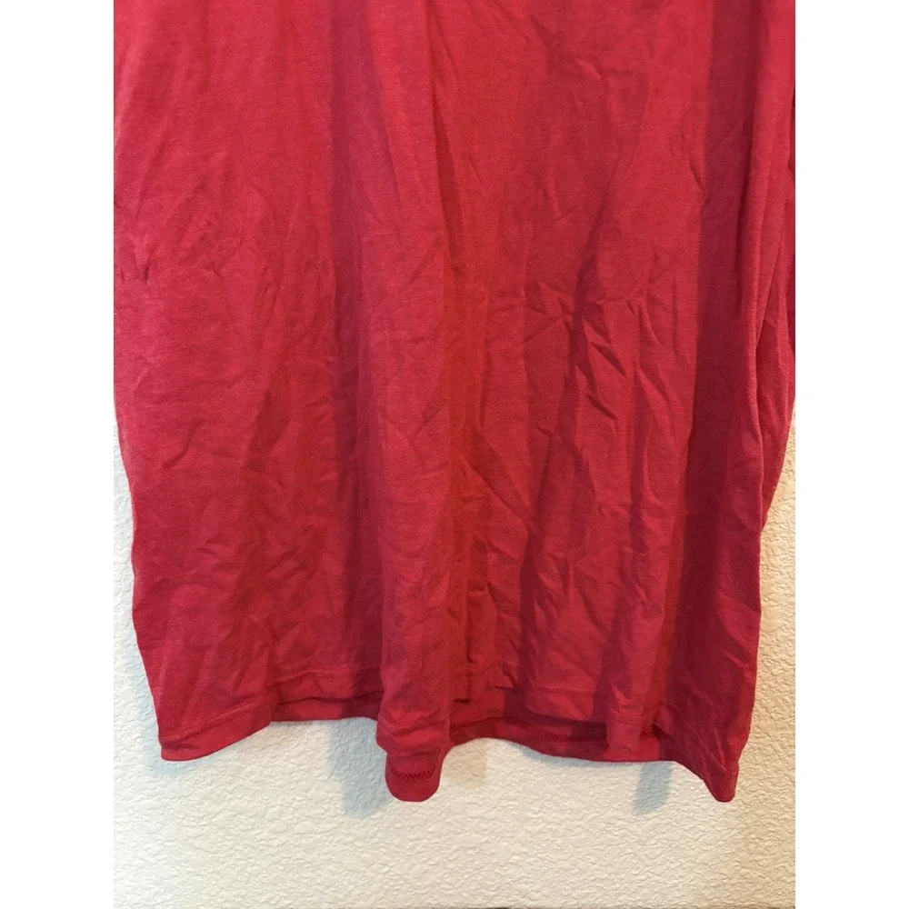 Levi's Men's American flag lightweight t-shirt Size L heather red 4th of July!